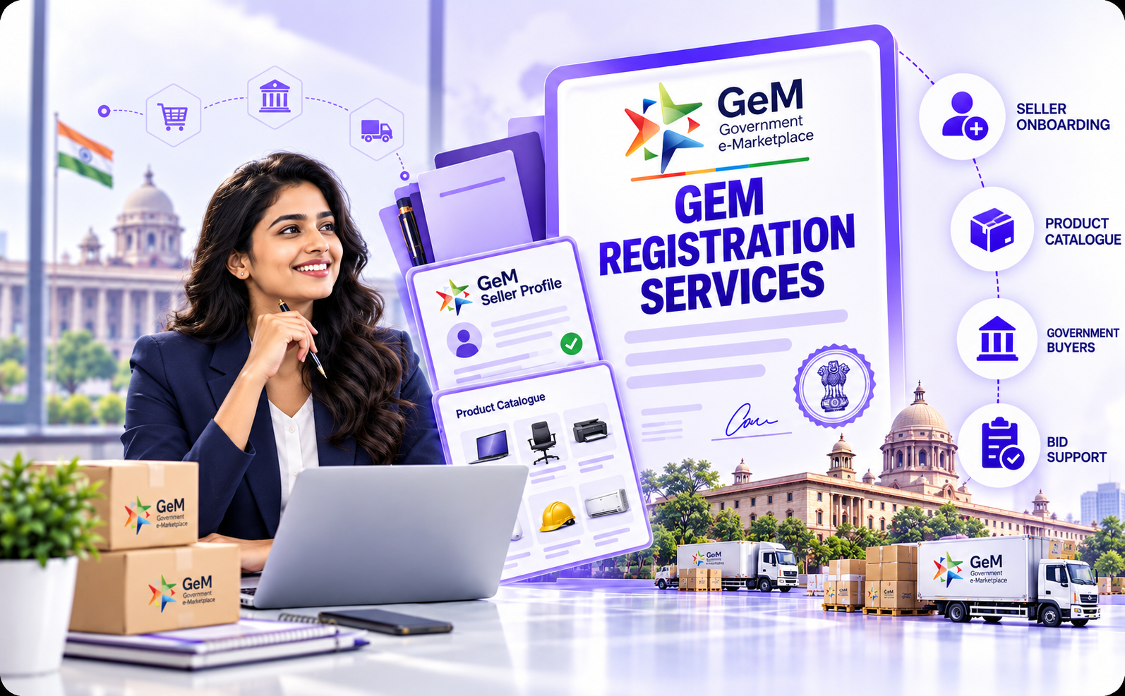 GeM registration services for sellers